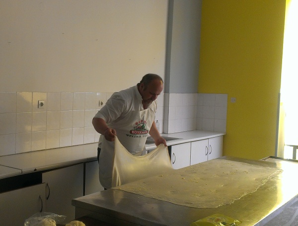 Παρασκευή μπουγάτσας στο ΜΣΘ