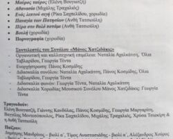 Σύνολα Χορωδίας και Μάνος Χατζιδάκις - Πρόγραμμα εδήλωσης στο δήμο Συκεών Σύνολα Χορωδίας και Μάνος Χατζιδάκις - Πρόγραμμα εδήλωσης στο δήμο Συκεών
